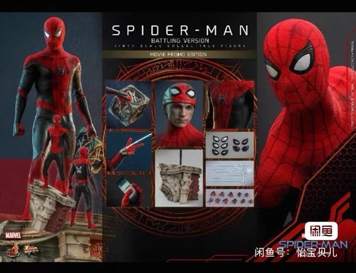 Figura Hot Toys MMS625 Spider-Man: No Way Home Spider-Man versión de batalla 1/6