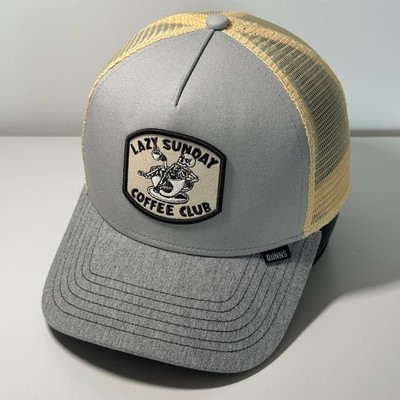 DJINNS ''Lazy Sunday Coffee Club'' Skeleton Trucker Hat Snapback Cap