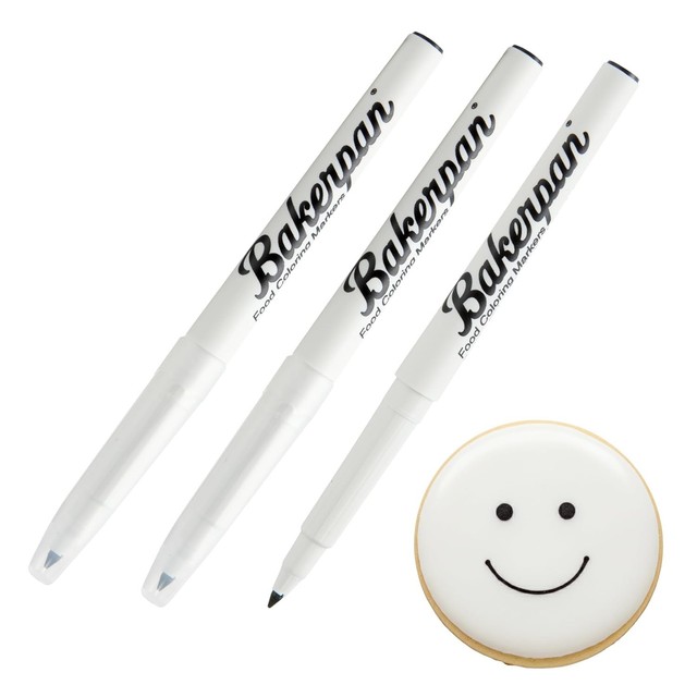 Bakerpan Fine-Tip Edible Black Ink Pen Set