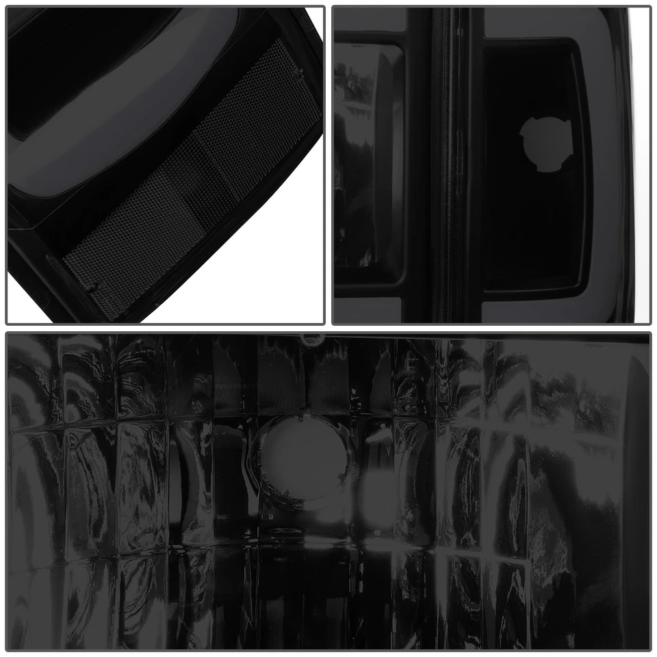 Par de faros LED DRL para Ford F150 F250 F350 Bronco 87-91 transparentes ahumados Foto 3 de 4