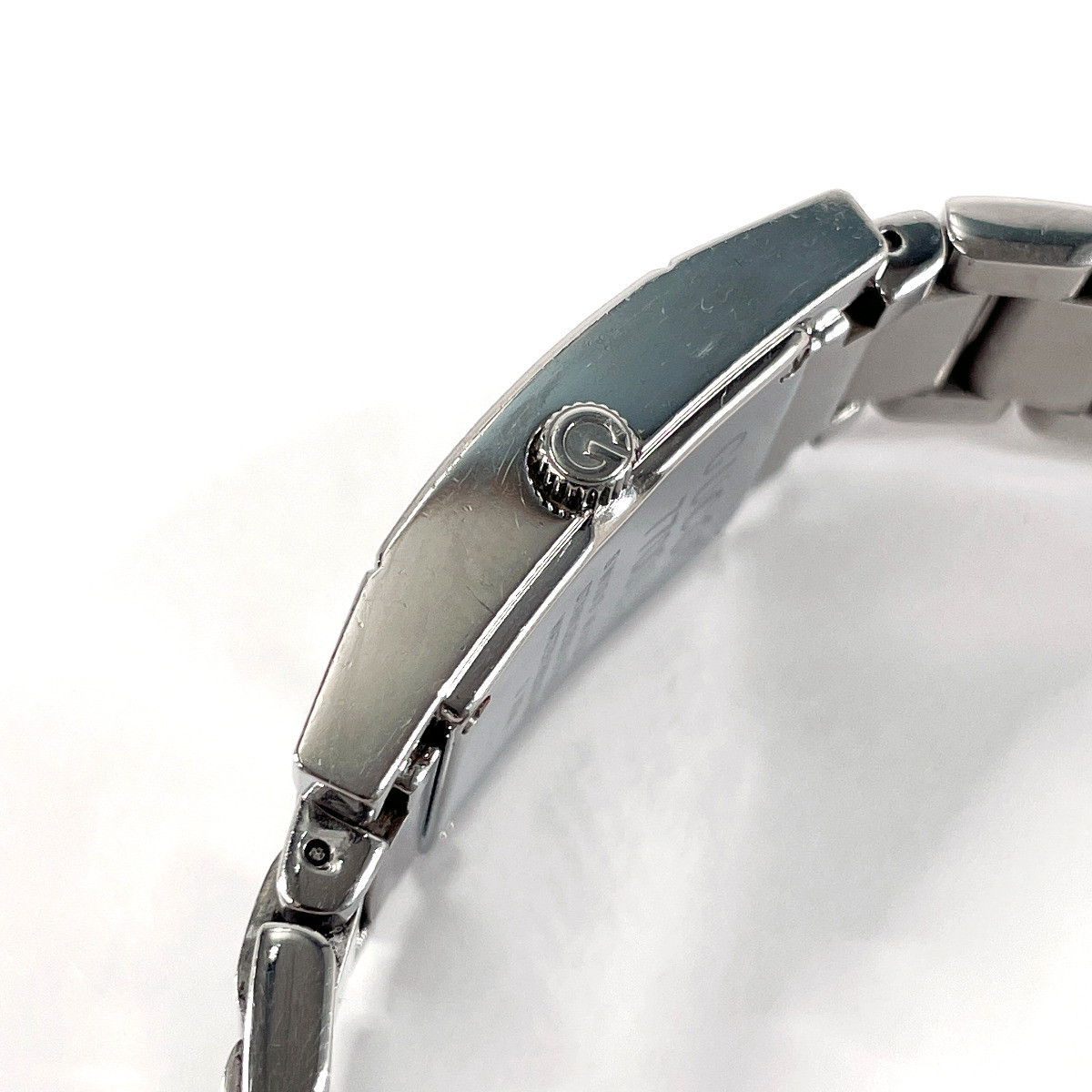 GUCCI 7700L Quartz Square Face Date ST.STEEL Black Dial [Boxed] | eBay