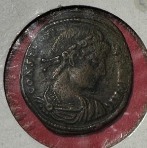 300-350 A.D. Constantine! Old Ancient Roman Coin! XF! SHARP! Old Coin!