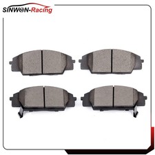 Front Brake Ceramic Pads 4 Pcs For Honda Civic Si 2.0l 2006-2011