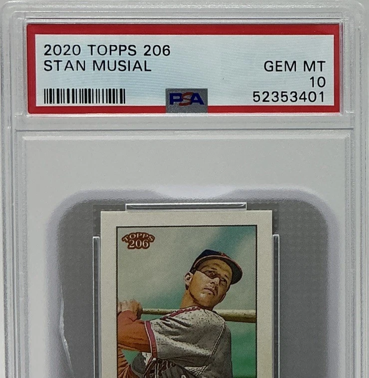 Stan Musial PSA 10 - 2020 Topps 206 - Cardinals - Cracked Slab (Not Over Image) - Image 2 of 4