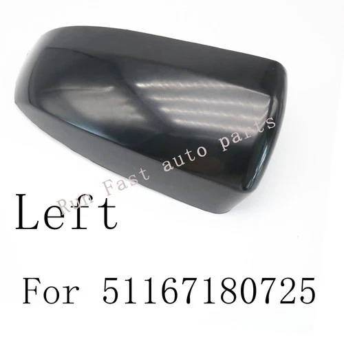 Fits For 2008-2013 BMW X5 X6 E70 E71 E72 Left Side Mirror Cover Caps Black US