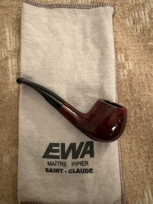 EWA Pirate 128 Pocket pipe UNSMOKED NIB Made In St Claude France Algerian Briar