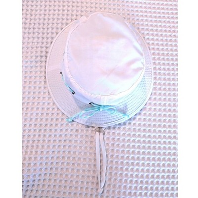 Panama Jack White Bucket Hat Sun Hat Wide Brim Beach Fishing Safari One Size