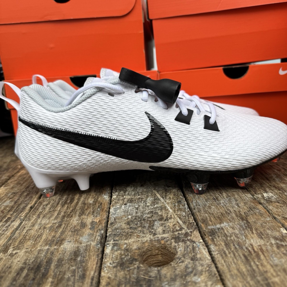 Nike Vapor Edge Speed 360 2 DP Men 11.5 White Black Detachable Cleats FJ7094-100 Amazon.com | Nike Men main image 3