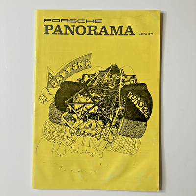 1970 Porsche Panorama Magazine March Vol 15 No 3 PCA 917 Daytona Racing