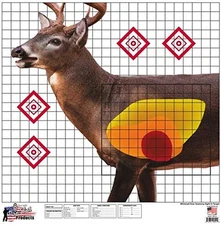 Pro-Shot Products 25" X 25" Whitetail Deer Sight-In Target 5 Pack, Multi, One Si