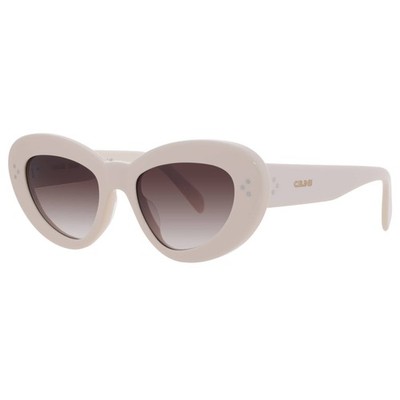 Celine 3 DOTS Brown Gradient Cat Eye Ladies Sunglasses CL40320U 25F 52