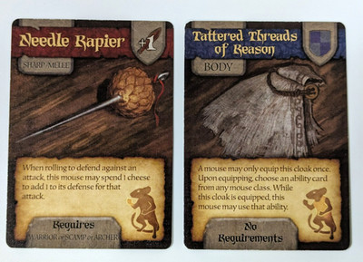 Mice and Mystics - Needle Rapier / Tattered Threads of Reason Promo Set