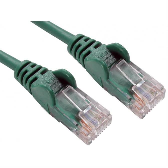 Cables Direct Cat5e UTP 0.5m networking cable Green