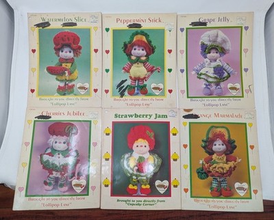Lot of 6 Vintage Dumplin Designs Lollipop Lane Cupcake Corner Crochet Patterns