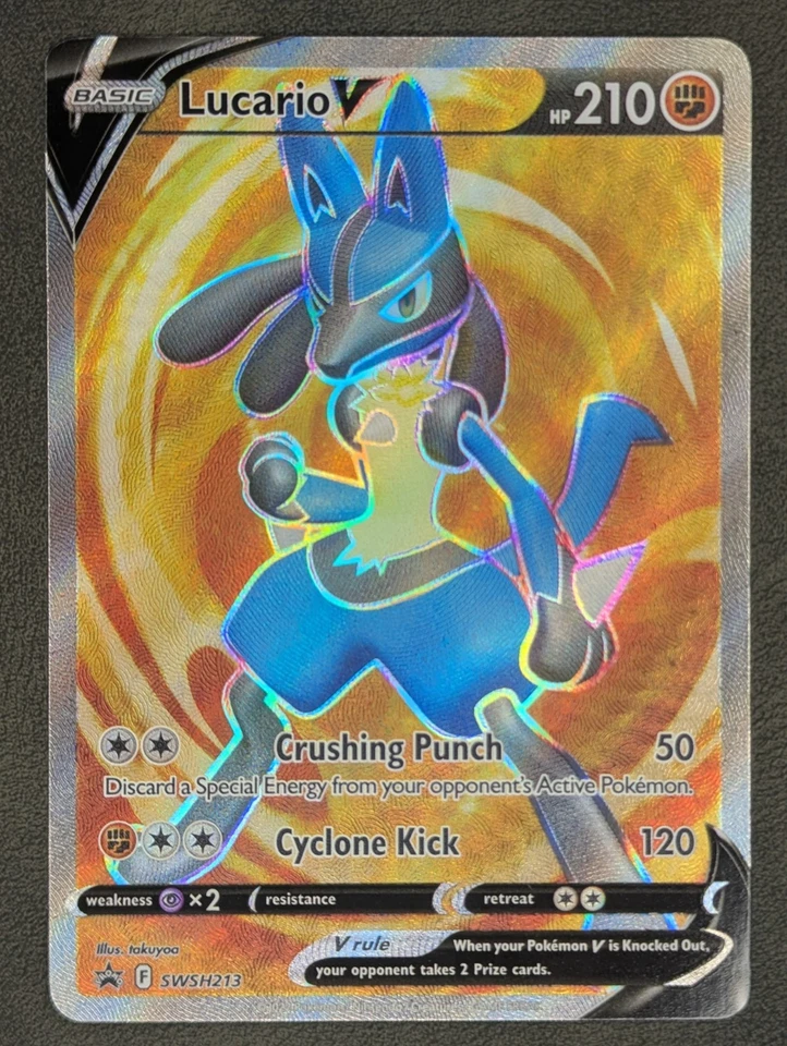 Lucario V - SWSH213 Pokémon TCG Promo SWSH: Sword & Shield Promo Cards Near Mint - Image 2 of 4