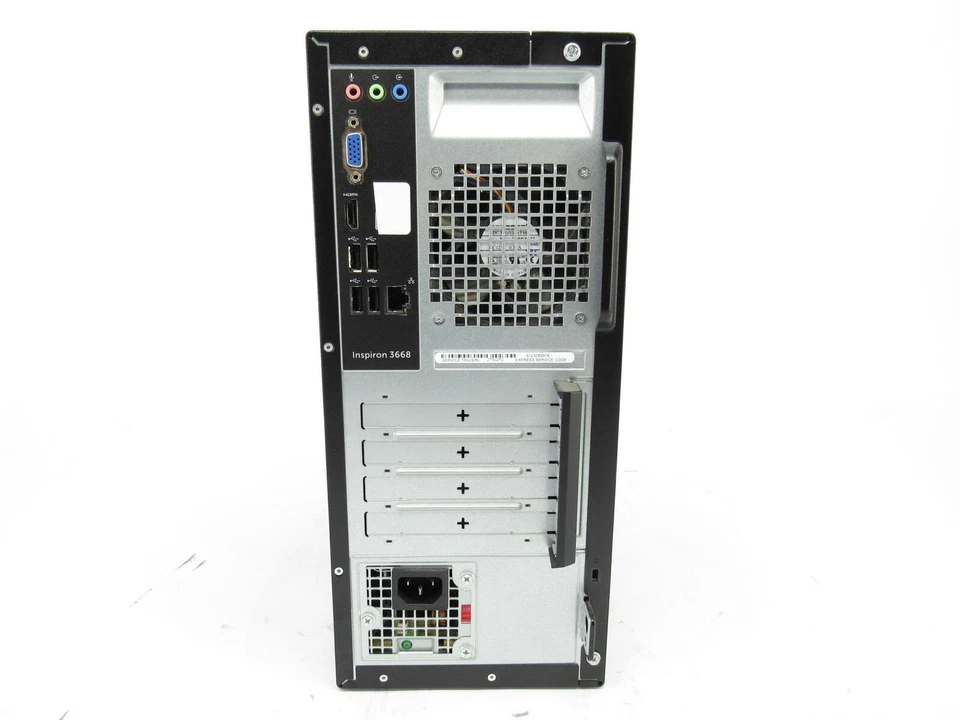 Dell Inspiron 3668 MT Intel Core i3-7100 3.9GHz 8GB RAM 1TB HDD 250GB SSD DVD-RW - Image 3 of 4