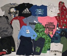 BOYS CLOTHING LOT SIZE 7 MINECRAFT UNDER ARMOUR PUMA CHAMPION ADIDAS HOODIES TEE