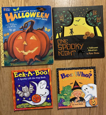 Lot of 4 Halloween Flap Books