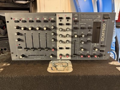 BIAMP SCM7600 STEREO CLUB DJ MIXER DJ SCM 7600 MADE IN USA 19'' RACKMOUNT