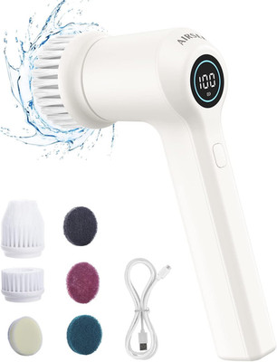 Electric Spin Scrubber, Cordless Power Rotating Brush, 2 Speeds, 6 Replaceable B