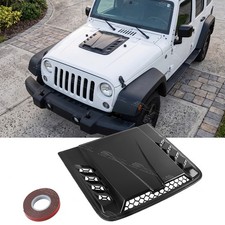 For Jeep Wrangler Jk Jl Front Air Flow Intake Hood Vent Trim Bonnet Scoop Cover For Jeep Wrangler Jk Jl Front Air Flow Intake Hood Vent Trim Bonnet Scoop Cover