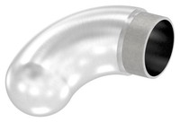 Endbogen 90° Edelstahl V2A Ø 48,3X2,0 Mm Halbrund Steckfitting GeläNder Handlauf