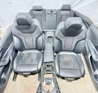 BMW 2 SERIES G42 MSPORT HALF LEATHER BLACK INTERIOR SEAT SET ELECTRIC FRONT REAR