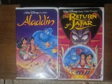 Alladin  And Alladin:Return Of Jafar CLAMSHELL VHS_1662_2237_Vintage DISNEY