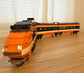 LEGO Creator 10233 Horizon Express Orange Train 100% Complete 1351pcs/Manual/Box