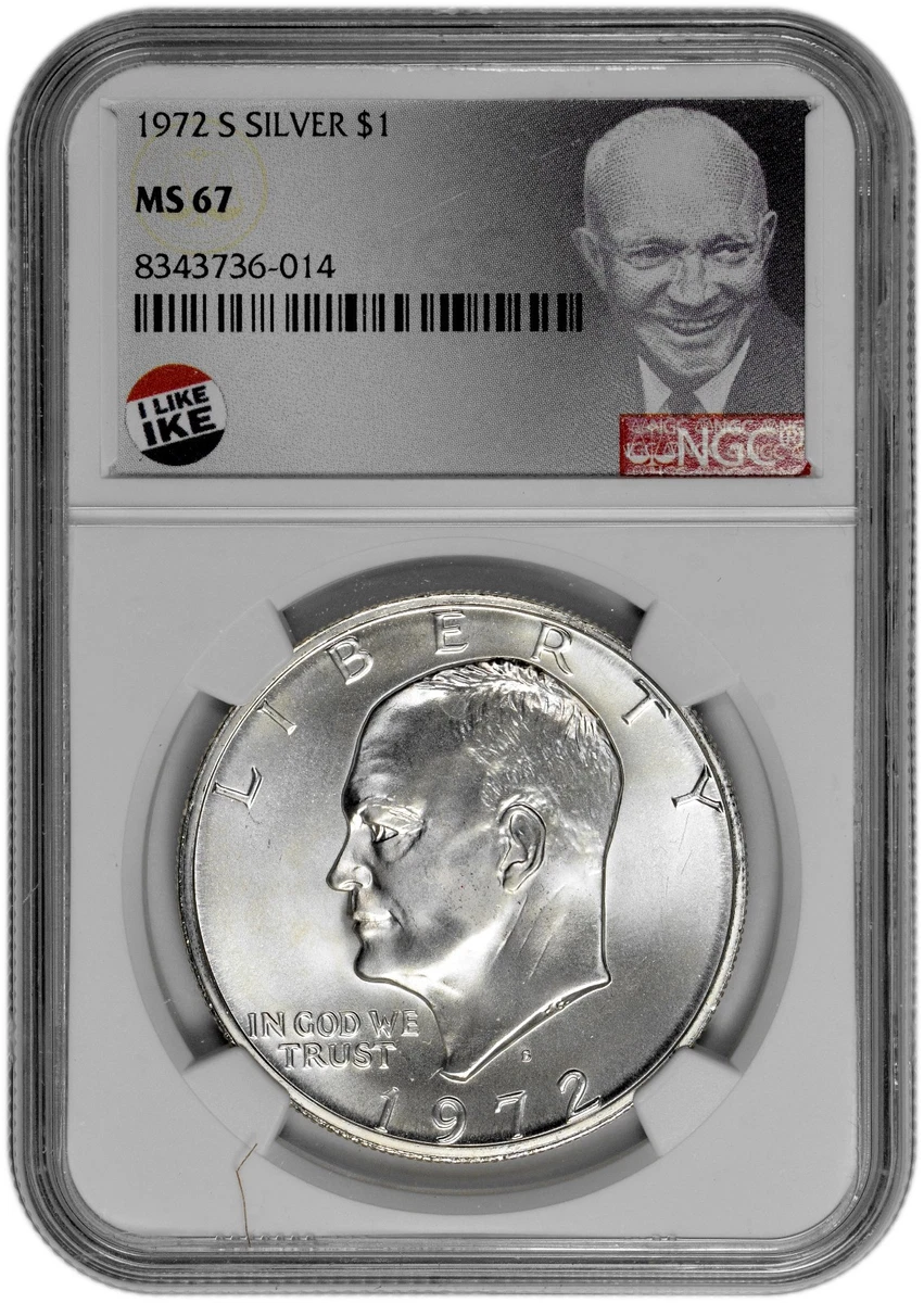 Silver NGC 1972 Eisenhower Dollars (1971-1978) for sale | eBay