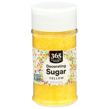 Yellow Decorating Sugar for Baking 3.3 oz Fine Sparkling Sugar Sprinkles for