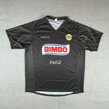 Club America Shirt Mens Large Black Liga MX Soccer Jersey Wing Aguilas Mexican