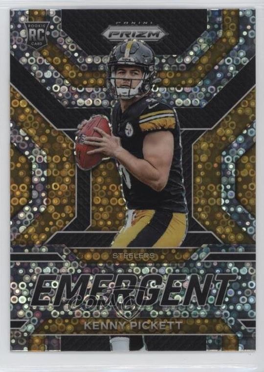 2022 Panini Prizm Emergent No Huddle Prizm Kenny Pickett #E-1 0a6