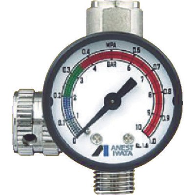 ANEST IWATA AJR-02S-VG Straight-type handheld pressure gauge