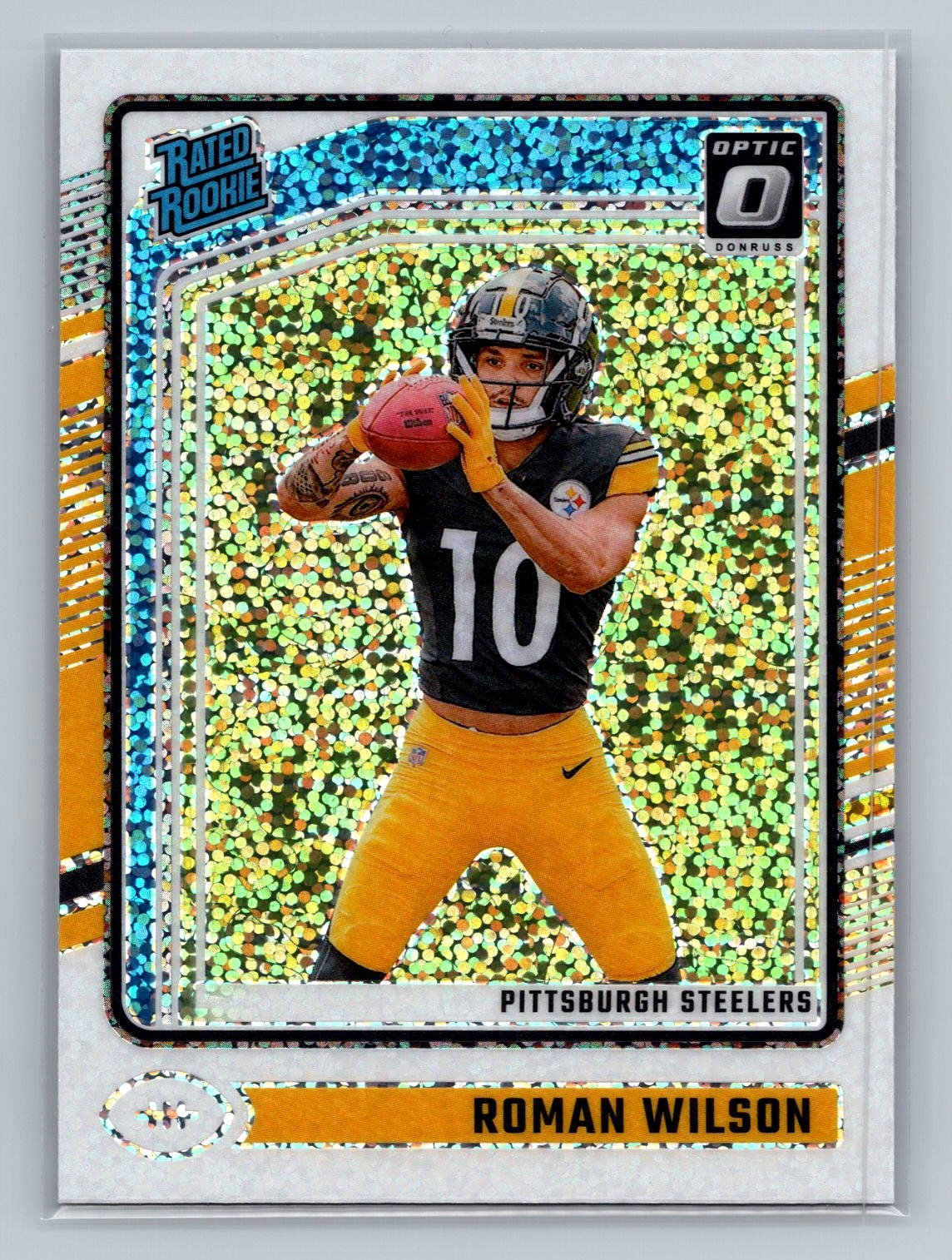 Roman Wilson 2024 Donruss Optic Rated Rookie #285 White Sparkle RC SP