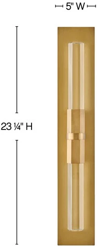 Hinkley Cecily 23 1/4" High Heritage Brass LED Wall Sconce - Picture 4 of 7