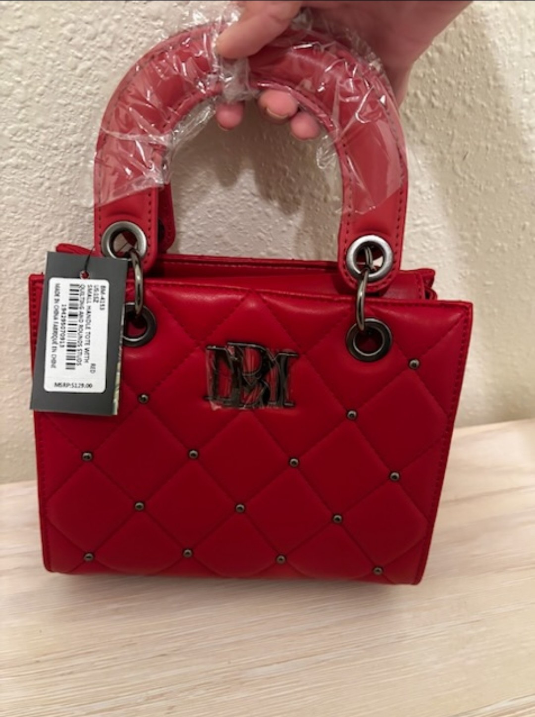 Badgley Mischka Mini Crossbody Satchel - Luxury Leather MSRP $129.99