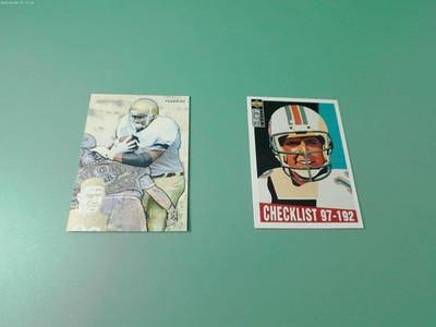 Fleer´94 Football Karte Jeromie Bettis & Upper-Deck Karte Dan Marino Checklist