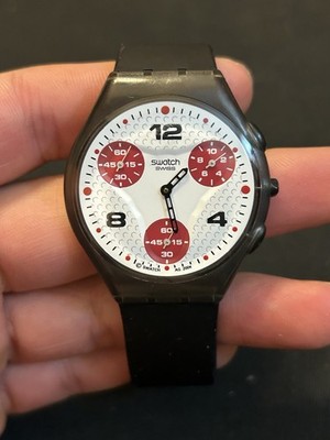 Swatch Watch DOTTY DOTS SUYM104 2004 Skin Chrono (Needs Batteries)
