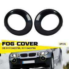 Front Fog Ring Light Bezel Decorate Lamp Cover Trim Fit BMW X3 E83 LCI 2007-2010