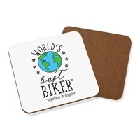 World's Best Biker Untersetzer GeträNke-Unterlage Lustiger Witz Toll Motorrad
