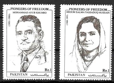 Stamps Pakistan 1997 Pioneers of Freedom (10th issue) set of 2 MNH SG1019-1020