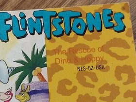 NES Manual Instruction Nintendo book booklet Flintstones rescue dino hoppy