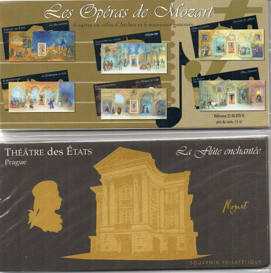 SOUVENIR PHILATELIQUE LES OPERAS DE MOZART PRAGUE NEUF - Photo 1/1