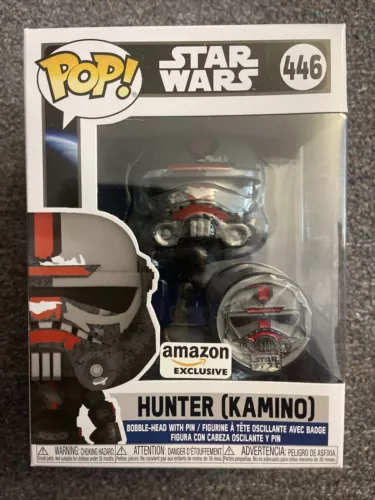 NEW Hunter Kamino With Pin Funko Pop! Star Wars Bad Batch Amazon Exclusive #446