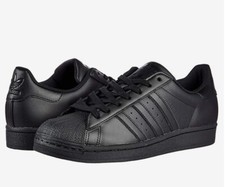 Size 11 - adidas Superstar All Black for sale online | eBay