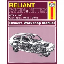 Reliant Robin Kitten 1973-1983 748/848cc alle Modelle workshop manual Haynes