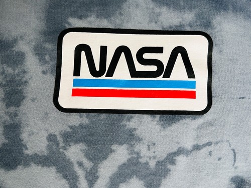 Mad Engine NASA Sweatshirt Men Size Large Hoodie Gray Tie Dye Space EC 1009 - Picture 4 of 10