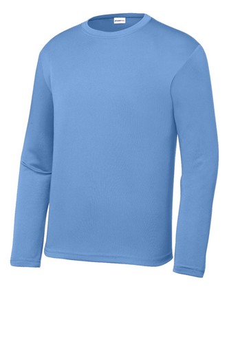 Sport-Tek YST350LS Youth Polyester Long Sleeve Dri Fit PosiCharge Tee Top TShirt - Picture 18 of 110