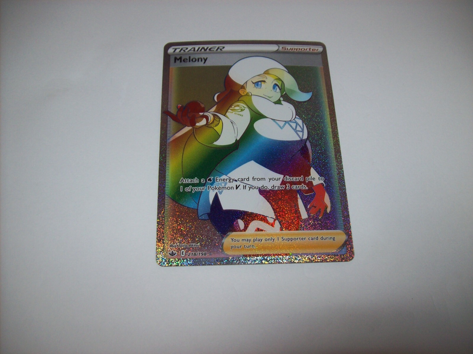 Melony 218/198 Full Art Rainbow Rare Pokemon Chilling Reign NM Free Ship Tracked